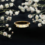 Lab Grown Diamond Wedding Ring for Men With Gypsy Setting