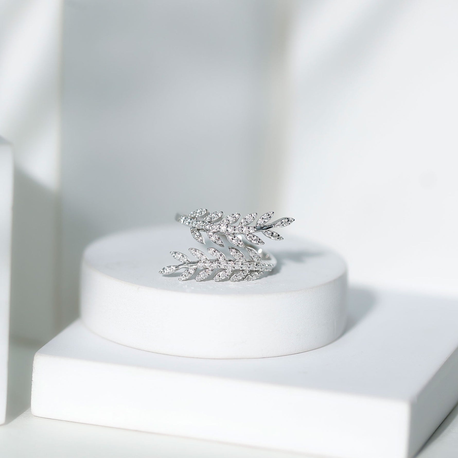 Certified Nature inspired Lab Grown Diamond Cocktail Ring for Women