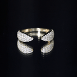 Lab Created Diamond Wedding Wrap Ring For Women