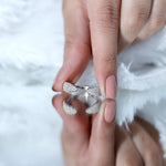 Lab Created Diamond Wedding Wrap Ring For Women