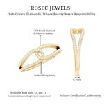 Brilliant Cut Lab Created Diamond Knot Anniversary Ring for Her
