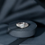 2 Carat Lab Created Diamond Heart Engagement Ring