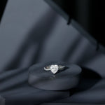 Lab Grown Diamond Heart Engagement Ring With Bypass Details