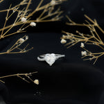 Lab Grown Diamond Heart Engagement Ring With Bypass Details