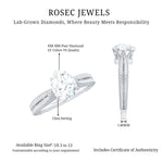 6X8 mm Pear Lab Created Diamond Filigree Engagement Ring