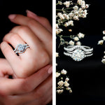 Lab Created Diamond Engagement Ring with Ring Guard