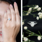 Certified 1 Carat Oval Lab Grown Diamond Engagement Ring for Women