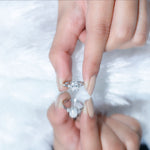 Certified 1 Carat Oval Lab Grown Diamond Engagement Ring for Women