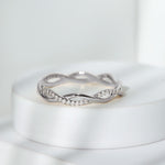 Lab Grown Diamond Braided Wedding Ring For Women