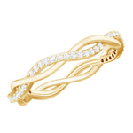 Lab Grown Diamond Braided Wedding Ring For Women