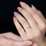 Lab Grown Diamond Braided Wedding Ring For Women