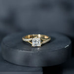Princess Cut Engagement Ring for Women With Lab Created Diamond