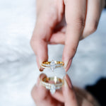 Lab Grown Diamond 5X10MM Marquise Engagement Ring with Wedding Band