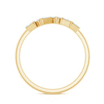 Baguette Cut Diamond Cluster Wedding Ring