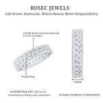 Lab Grown Diamond Designer Wedding Band Ring
