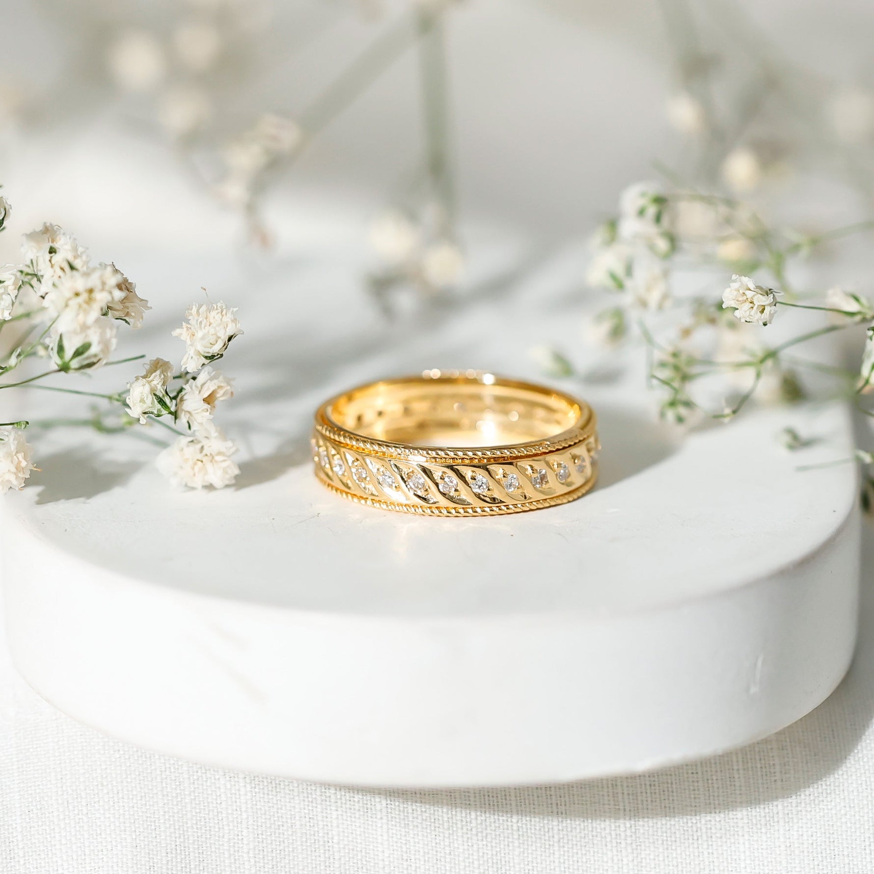 Lab Grown Diamond Designer Wedding Band Ring