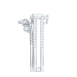 1.50 CT Pear Cut Solitaire Zircon Wedding Ring Set in Gold