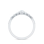 Marquise Cut Moissanite Halo Wedding Ring Set For Women