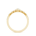 Marquise Cut Moissanite Halo Wedding Ring Set For Women