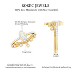 Marquise Cut Moissanite Vintage Wedding Ring Set