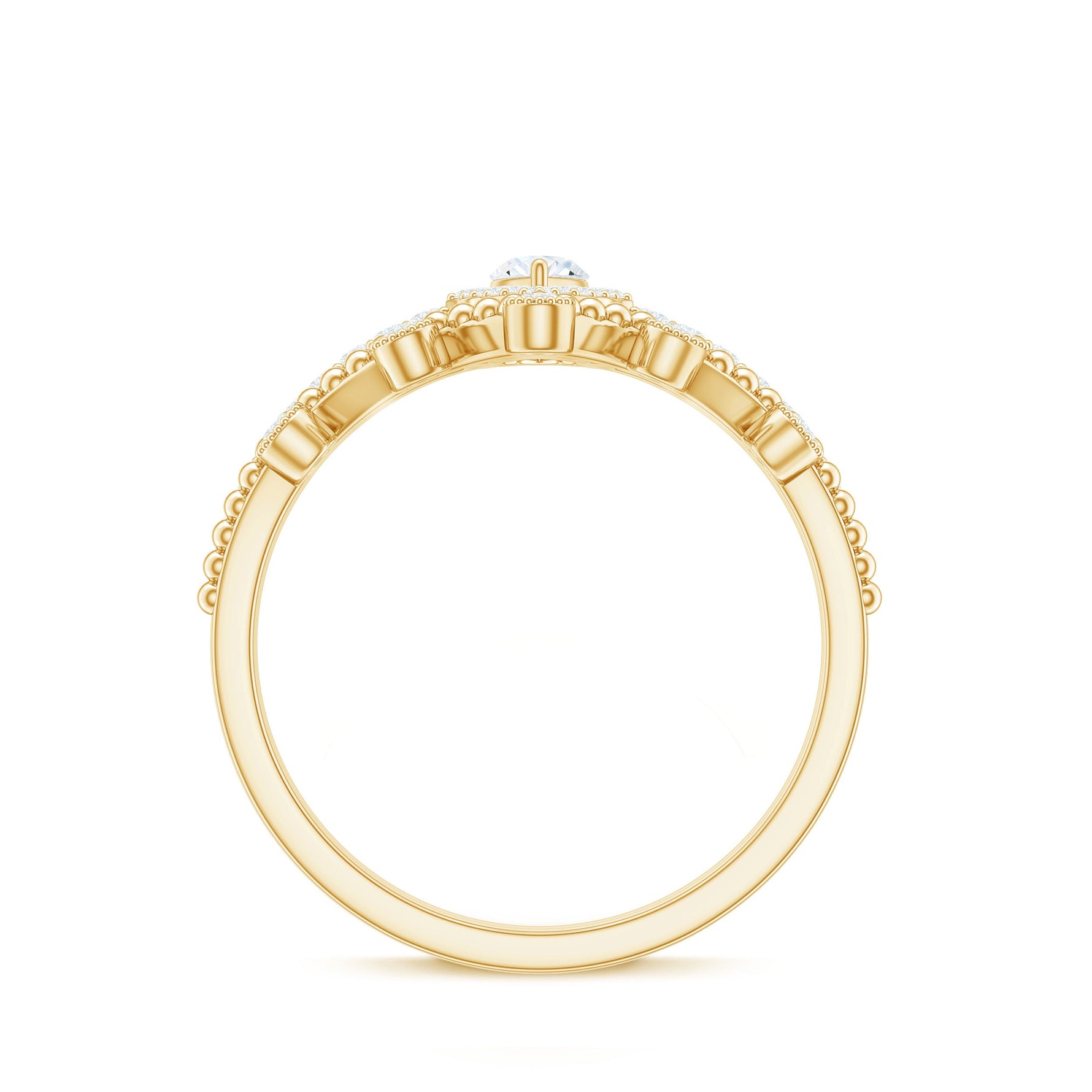 Marquise Cut Moissanite Vintage Wedding Ring Set