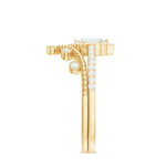 Marquise Cut Moissanite Vintage Wedding Ring Set