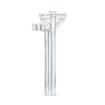 Princess Cut Moissanite Solitaire Wedding Ring Set for Her