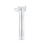 Heart Shaped Moissanite Solitaire Wedding Ring Set for Women