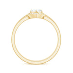 Heart Shaped Moissanite Solitaire Wedding Ring Set for Women