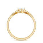 1 CT Heart Shape Cubic Zirconia Wedding Ring Set in Gold