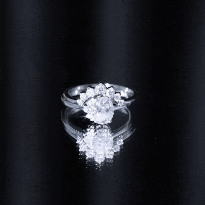 2.75 CT Oval Cut Zircon Half Halo Wedding Ring Set