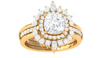 3.75 CT Cushion Zircon Vintage Inspired Wedding Ring Set