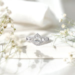 Pear Shape Lab Grown Diamond Teardrop Engagement Ring