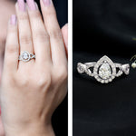 Pear Shape Lab Grown Diamond Teardrop Engagement Ring