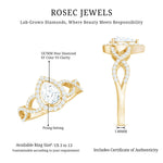 Pear Shape Lab Grown Diamond Teardrop Engagement Ring