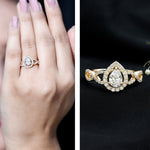 Pear Shape Lab Grown Diamond Teardrop Engagement Ring