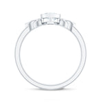 Heart Shape Lab Grown Diamond Solitaire Celtic Ring