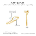 Heart Shape Lab Grown Diamond Toi Et Moi Promise Ring