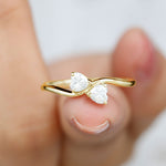 Heart Shape Lab Grown Diamond Toi Et Moi Promise Ring