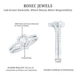 Heart Shape Lab Grown Diamond Bridal Ring Set