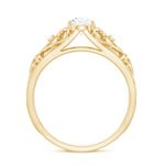 Pear Shaped Lab Created Diamond Solitaire Filigree Ring