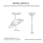 Pear Shape Lab Grown Diamond Solitaire Celtic Ring