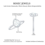 Pear Cut Lab Grown Diamond Solitaire Ring with Engraved Details