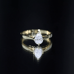 Solitaire Lab Grown Diamond Teardrop Engagement Ring