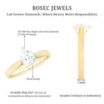 Solitaire Lab Grown Diamond Teardrop Engagement Ring