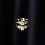 Bezel Set Lab Grown Diamond Knot Promise Ring