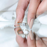 Bezel Set Lab Grown Diamond Knot Promise Ring