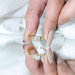 Bezel Set Lab Grown Diamond Knot Promise Ring