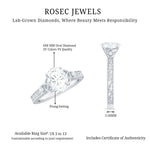 Antique Style Oval Shape Lab Grown Diamond Solitaire Celtic Knot Ring