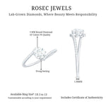 Lab Grown Diamond Solitaire Promise Engagement Ring